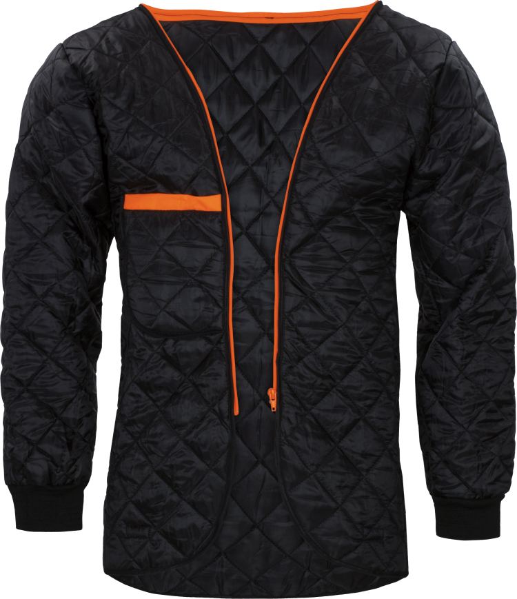Vizwell Warnschutz Parka 2 in 1 Leuchtorange Marine Innenseite