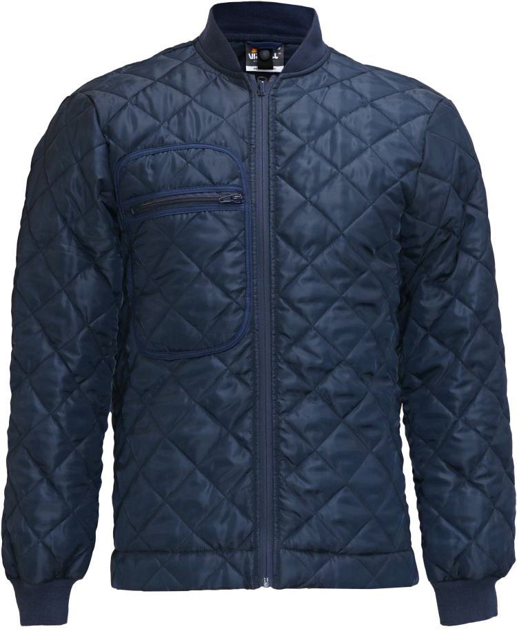 Vizwell Winter Softshelljacke 3 in 1 Leuchtorange Marine Innenseite