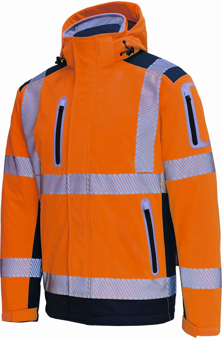 Vizwell Warnschutz-Winter-Softshelljacke 3 in 1 VW177D