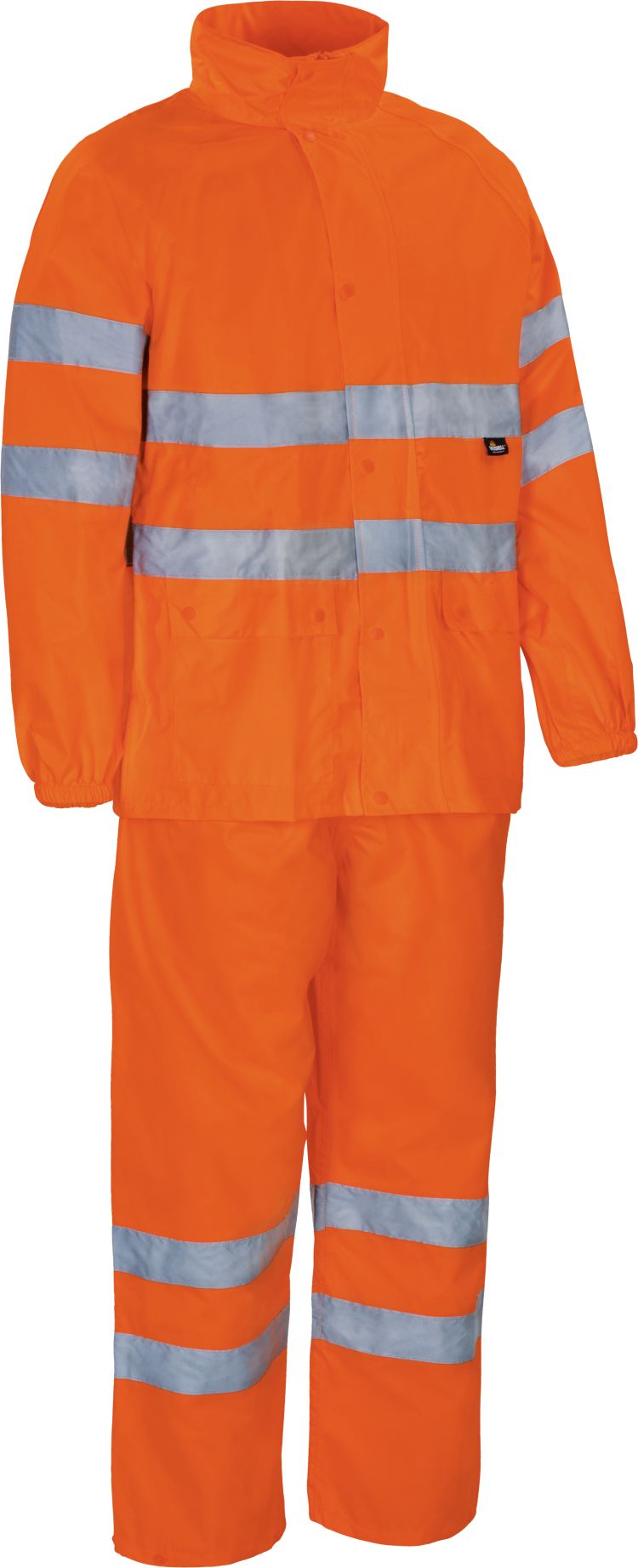 Vizwell Warnschutz Regenanzug Leuchtorange Seite 1