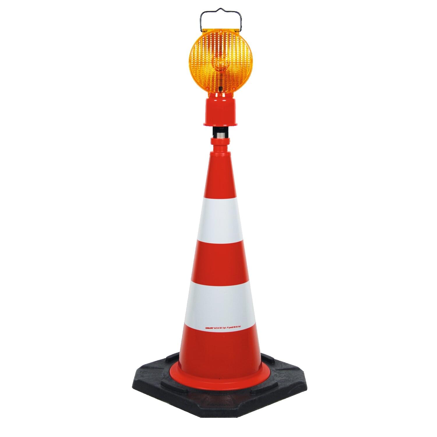 Leitkegel-Blitz-Stab LED (Akkuversion) | zweiseitig, gelb - Bild 2