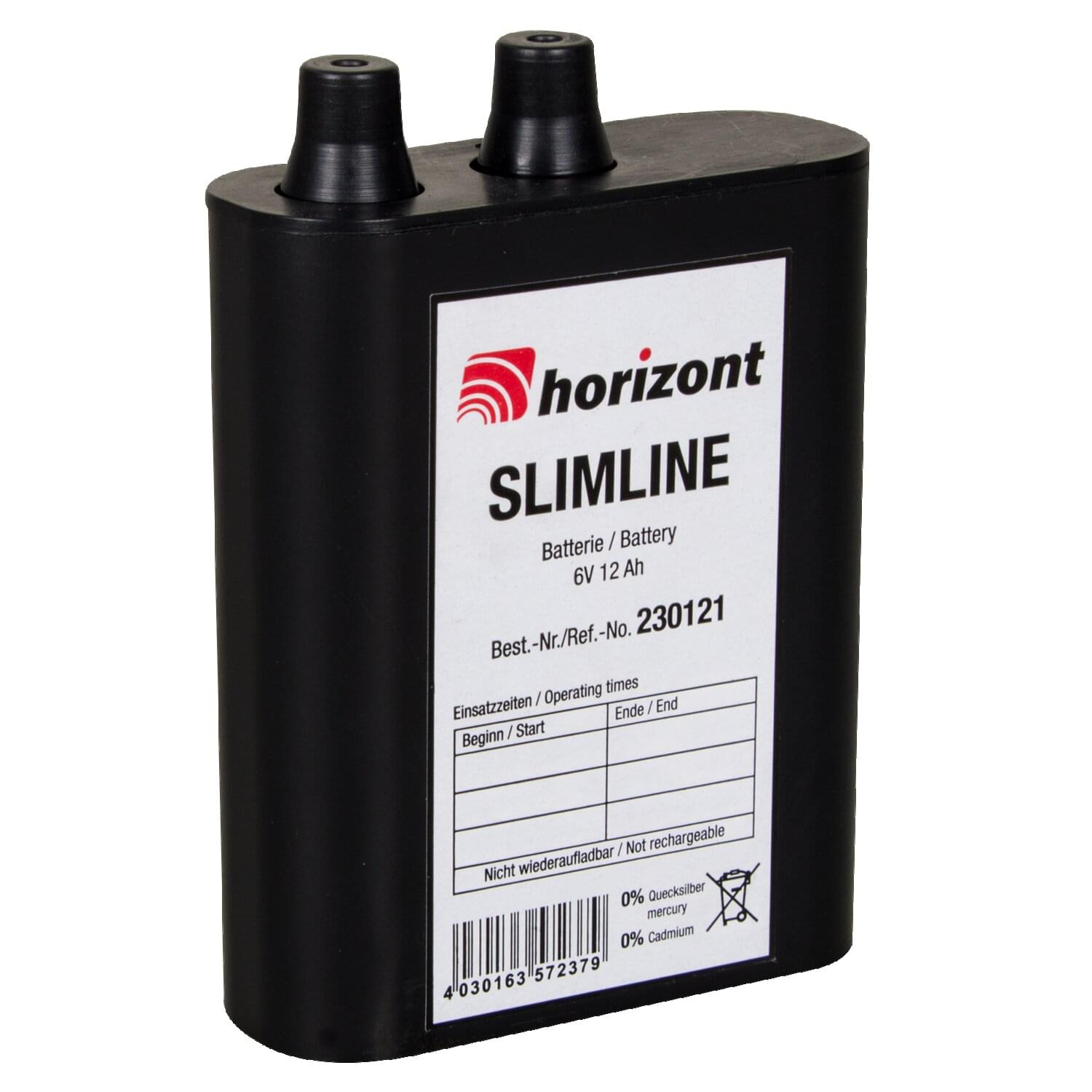 SLIMLINE Alkaline Batterie 6V/12AH