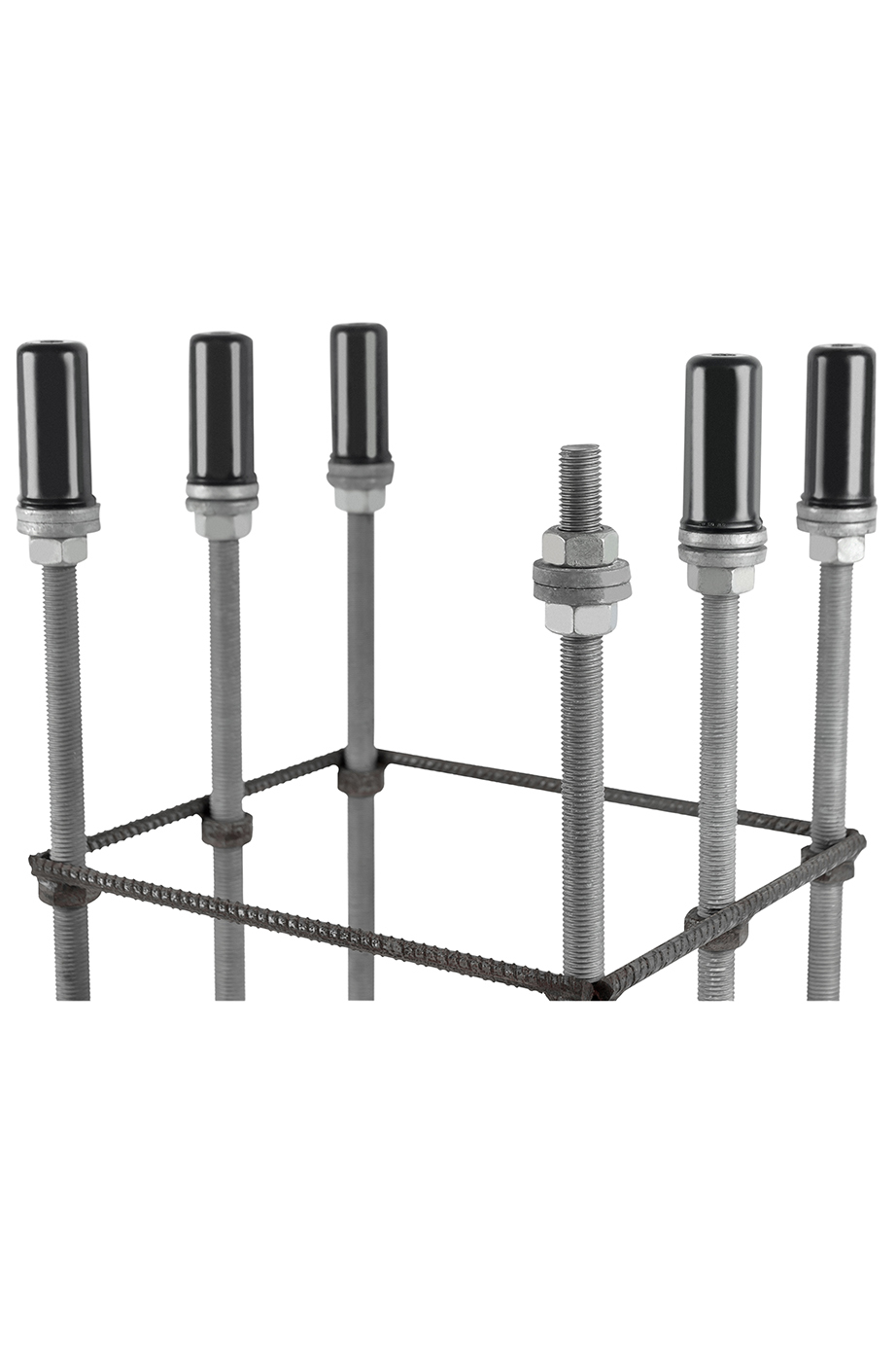 Ankerkorb 6 x M24 feuerverzinkt für Rohr 244 mm