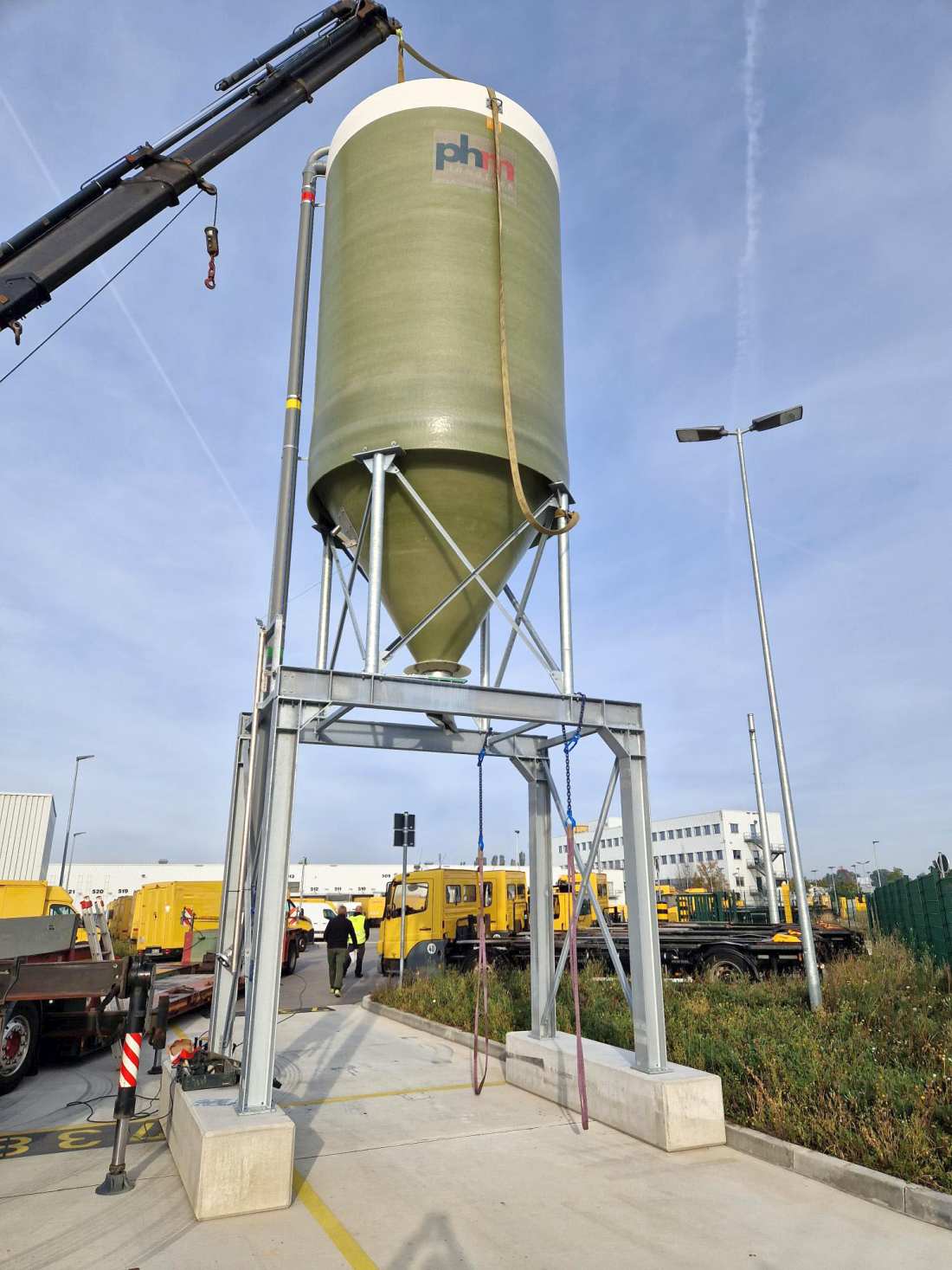 Mobiles Salzsilo zur Miete