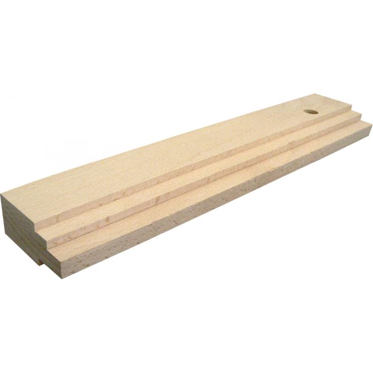 Schlagholz aus Hartholz 300 x 57 x 29 mm