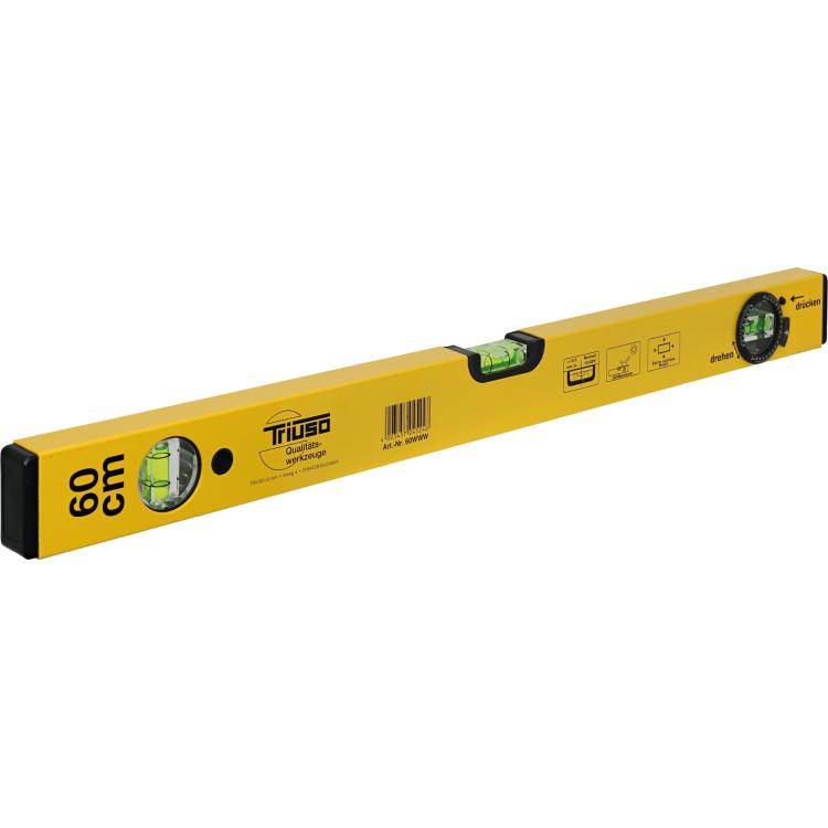Alu-Wasserwaage mit integriertem Winkelmesser