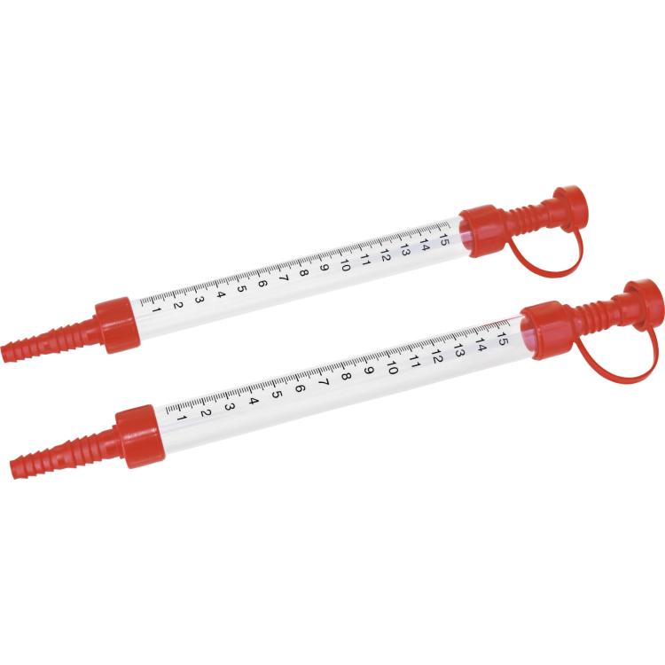 Plexiglasröhren mit mm-Skala