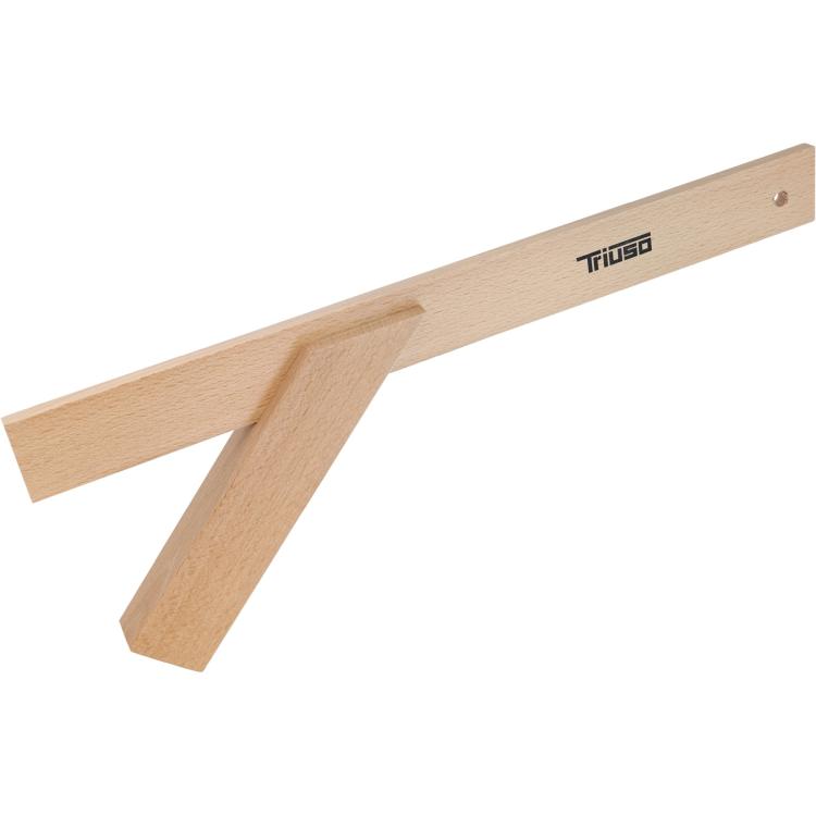 Holz-Gehrmaß aus Buche, geschliffen und lackiert
