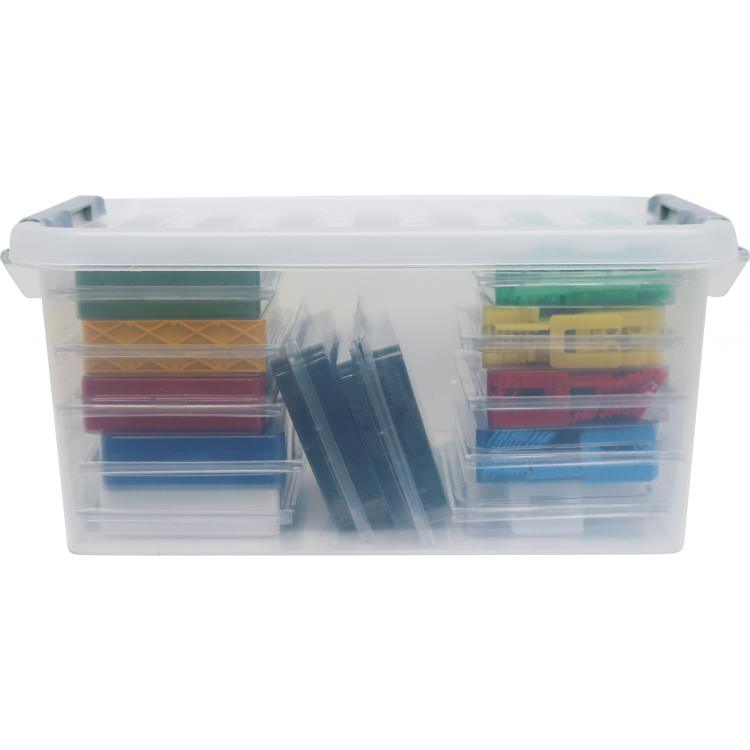 Unterlegplättchen-Set in Kunststoffbox