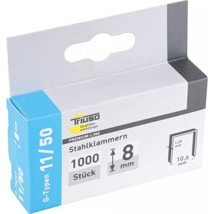 Typ 11 Klammern, 1000 Stück, 6–10 mm