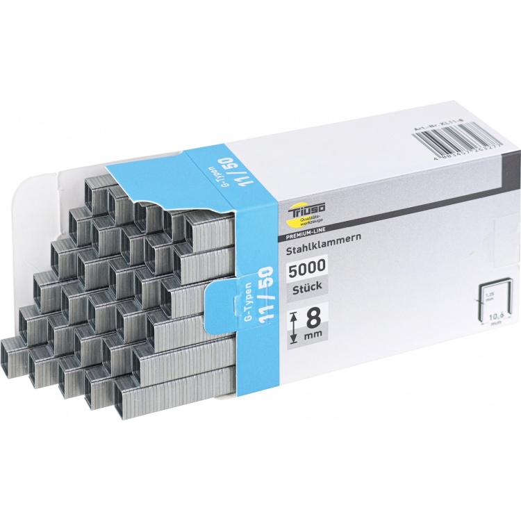 Typ 11 Klammern, 5000 Stück, 8–12 mm