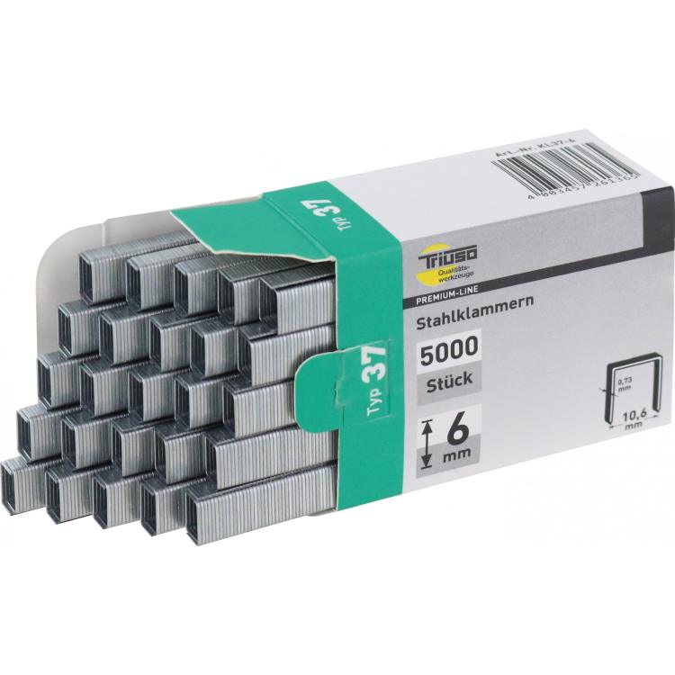 Typ 37 Klammern, 5000 Stück, 6–10 mm