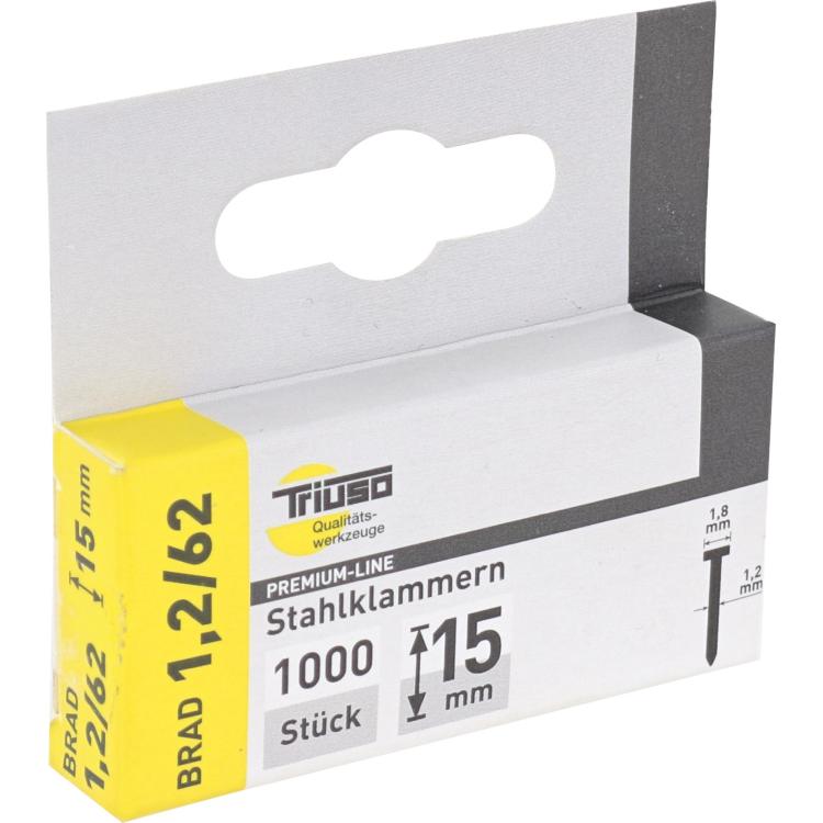Nägel Typ Brad, 1000 Stück, 1,2 x 15 mm