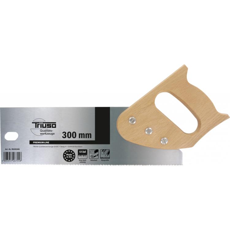 Rückensäge 300 mm – Geschränkt & geschärft, 12 Zähne/Zoll