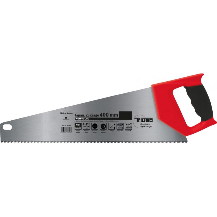 Japanische Handsäge 400 mm – Zugsäge, 9 Zähne/Zoll
