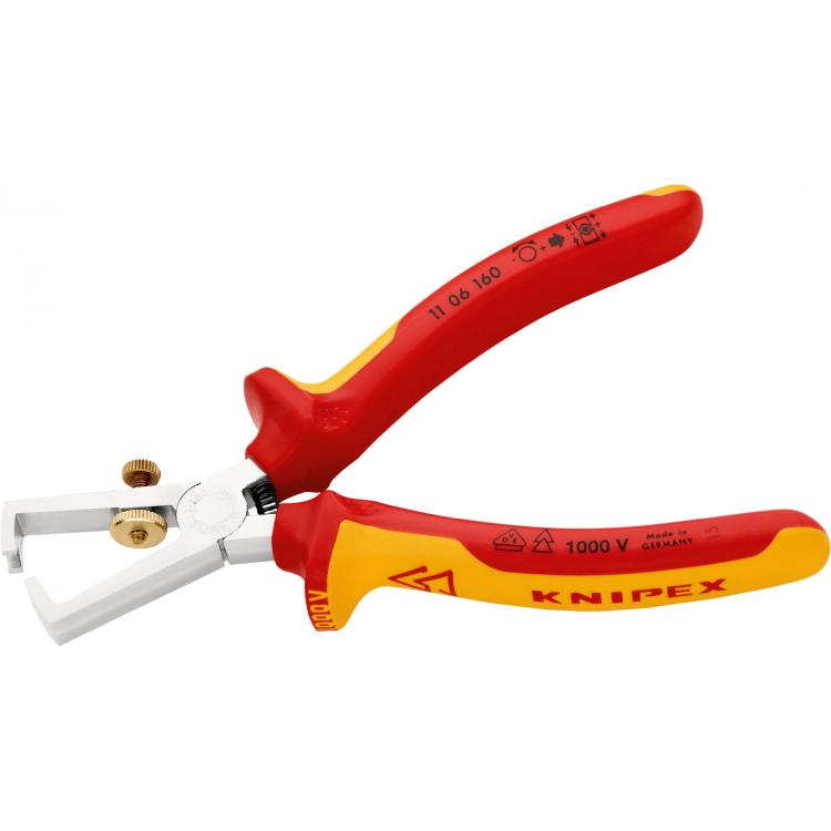 Knipex VDE Abisolierzange 160 mm – Verchromt