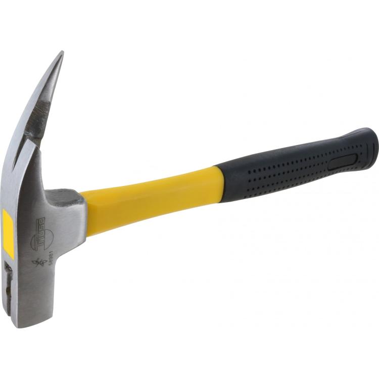 Latthammer 600 g – Glasfaserstiel, Magnet, lange Spitze