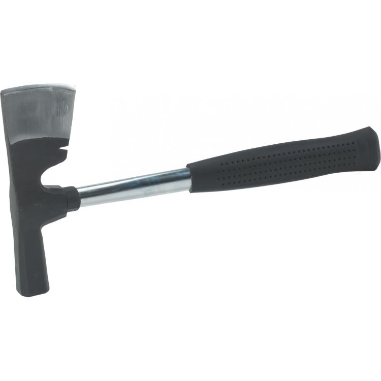Gipserbeil 600 g – Stahlrohrstiel, ergonomischer Gummigriff