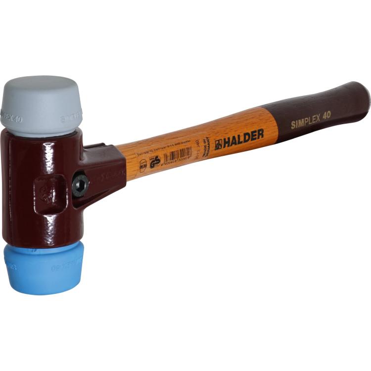 Simplex-Schonhammer – TPE-Soft & TPE-Mid, Holzstiel