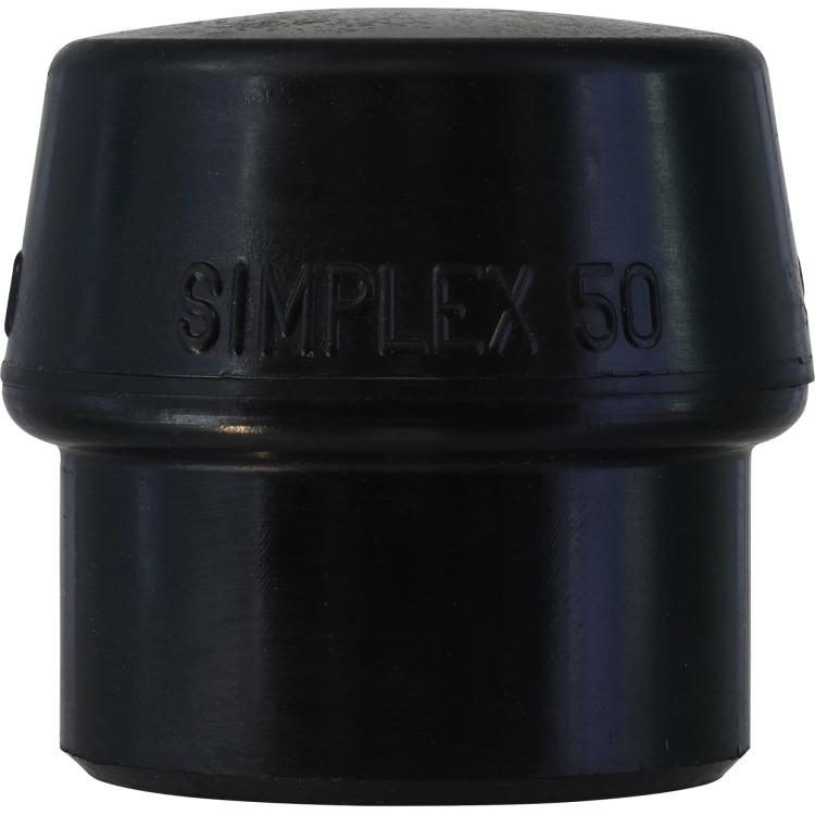 Ersatz-Einsätze für Simplex-Schonhammer – Gummikomposition, mittelhart, schwarz