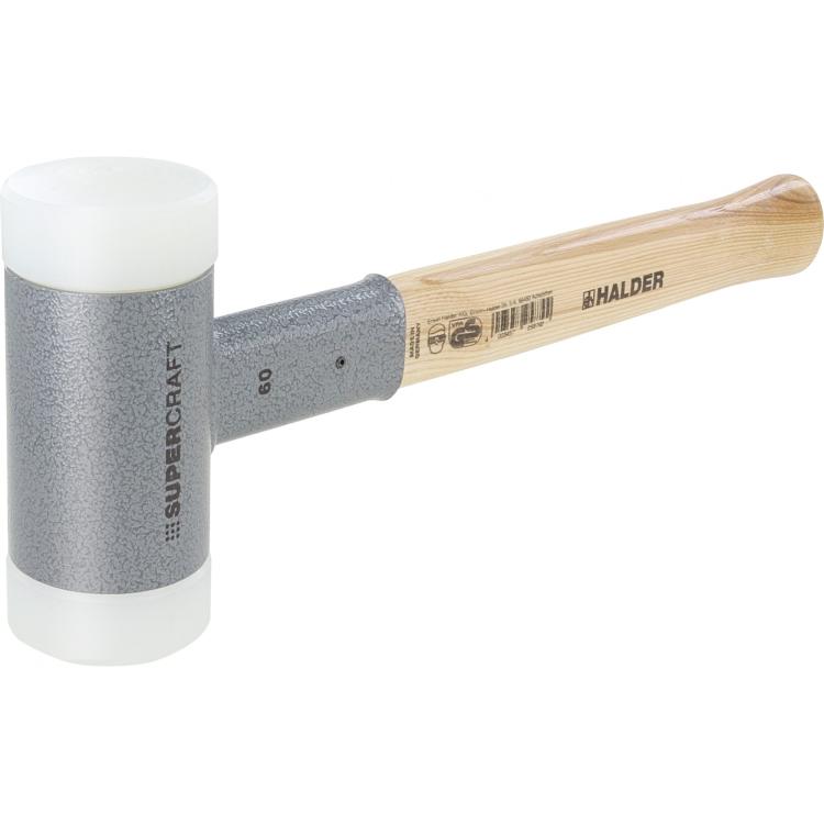 Supercraft-Schonhammer – Rückschlagfrei, Spezialnylon-Einsätze, Hickory-Stiel