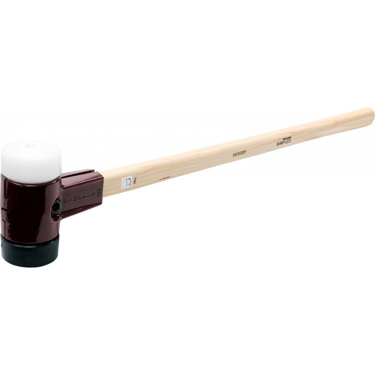 Simplex-Vorschlaghammer – Doppelte Schlagfläche, Hickory-Stiel, Temperguss-Gehäuse