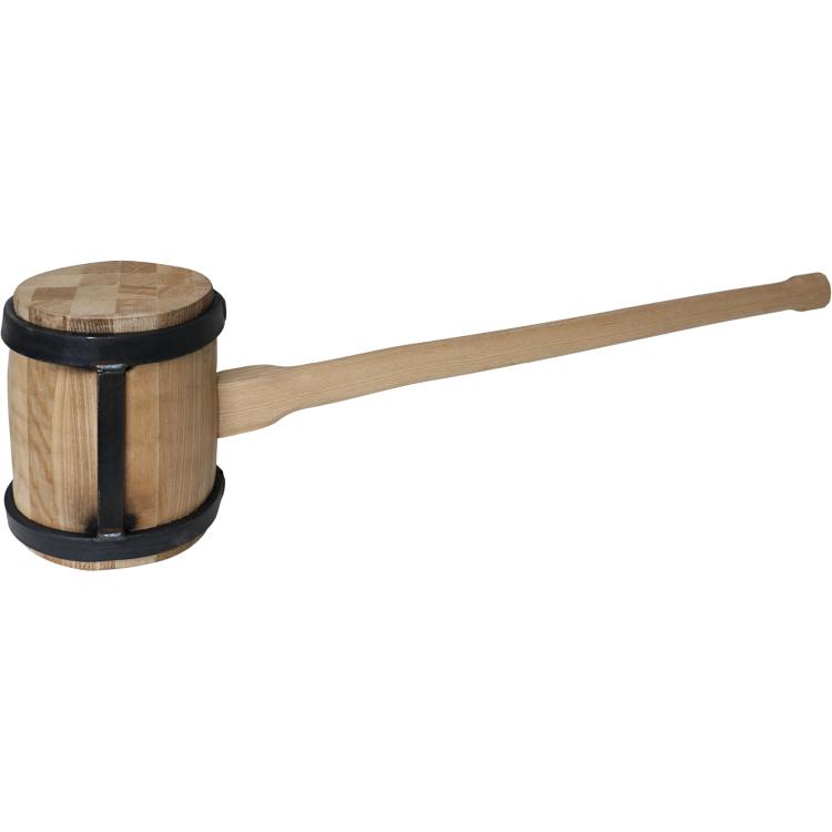 Holzschlegel – Flacheisenverstärkt, ovaler Eschenstiel, 4–6 kg