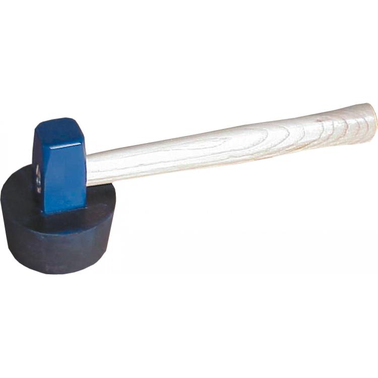 Plattenlegerhammer – Runder Gummiaufsatz, 1500 g, 380 mm Stiel