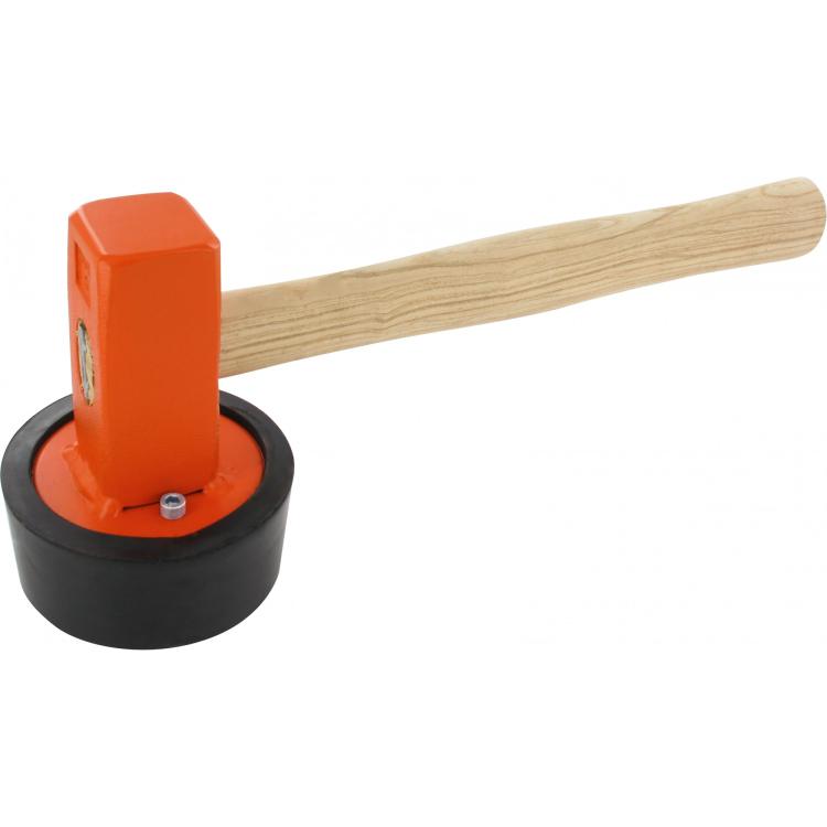 Plattenlegerhammer – Rund, auswechselbarer Gummiaufsatz, 1250–1500 g