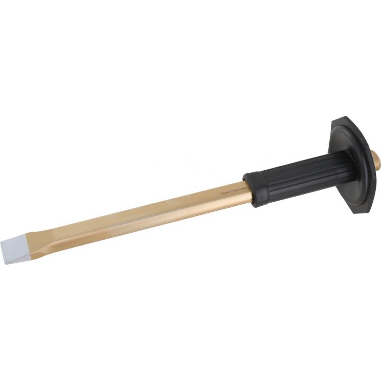 Meißel mit Handschutz aus Chrom-Vanadium-Stahl