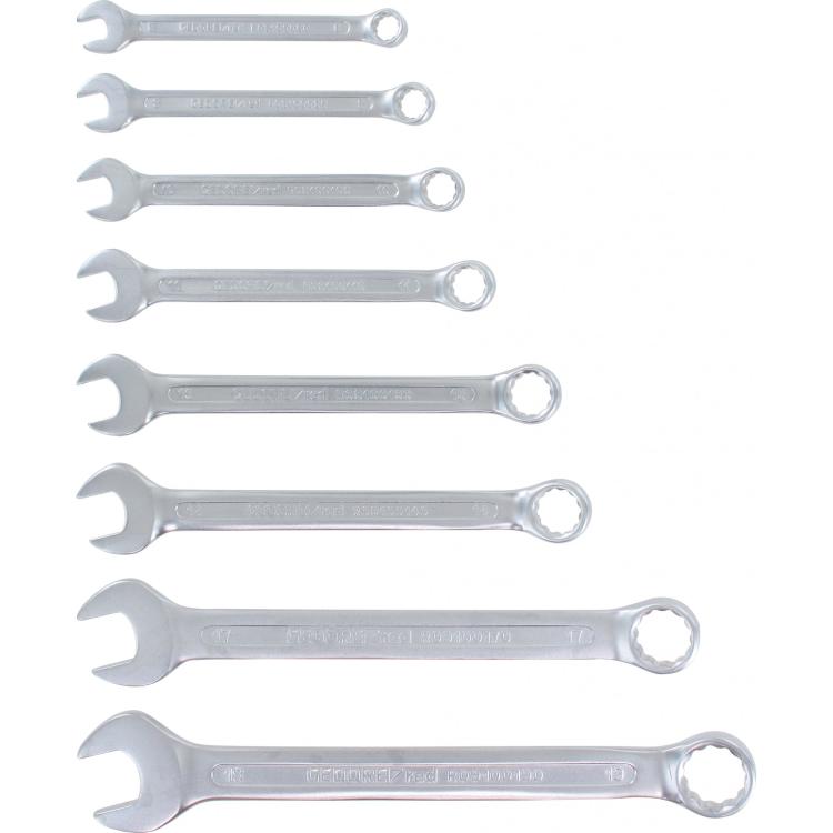 Maulringschlüssel-Satz 8-tlg., SW 8–19 mm, DIN 3113