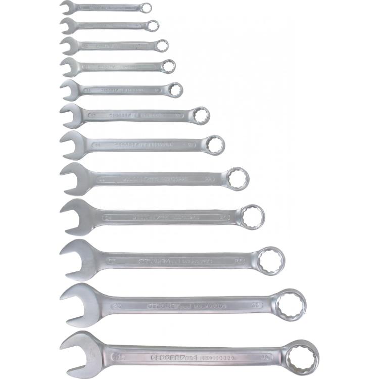 Maulringschlüssel-Satz 12-tlg., SW 10–32 mm, DIN 3113