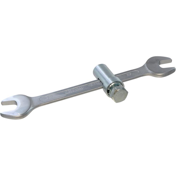 Sanitärschlüssel 17 x 19 mm mit Schiebestück M10