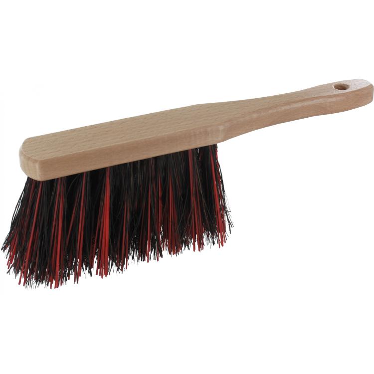Handfeger 31 cm Arenga / Elaston, rot / schwarz
