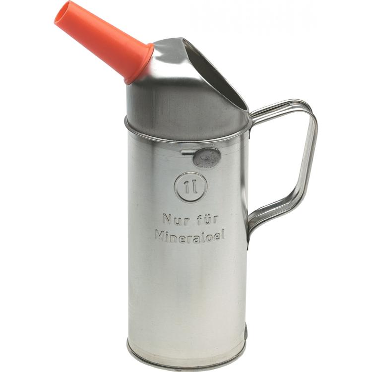 Messbecher – Weißblech, mit Sicherheitsauslauf, 0,5 l / 1 l / 2 l