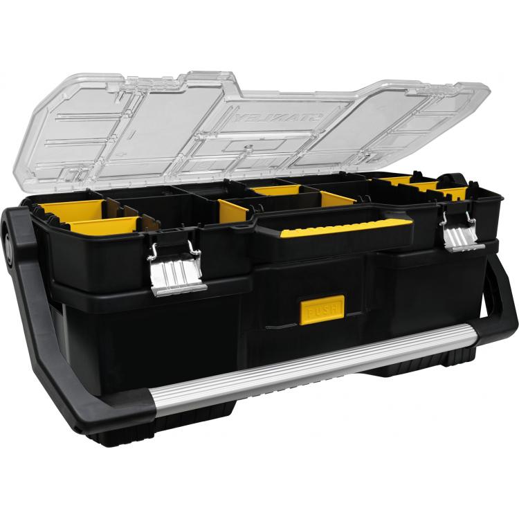 Werkzeugbox mit abnehmbarem Organizer