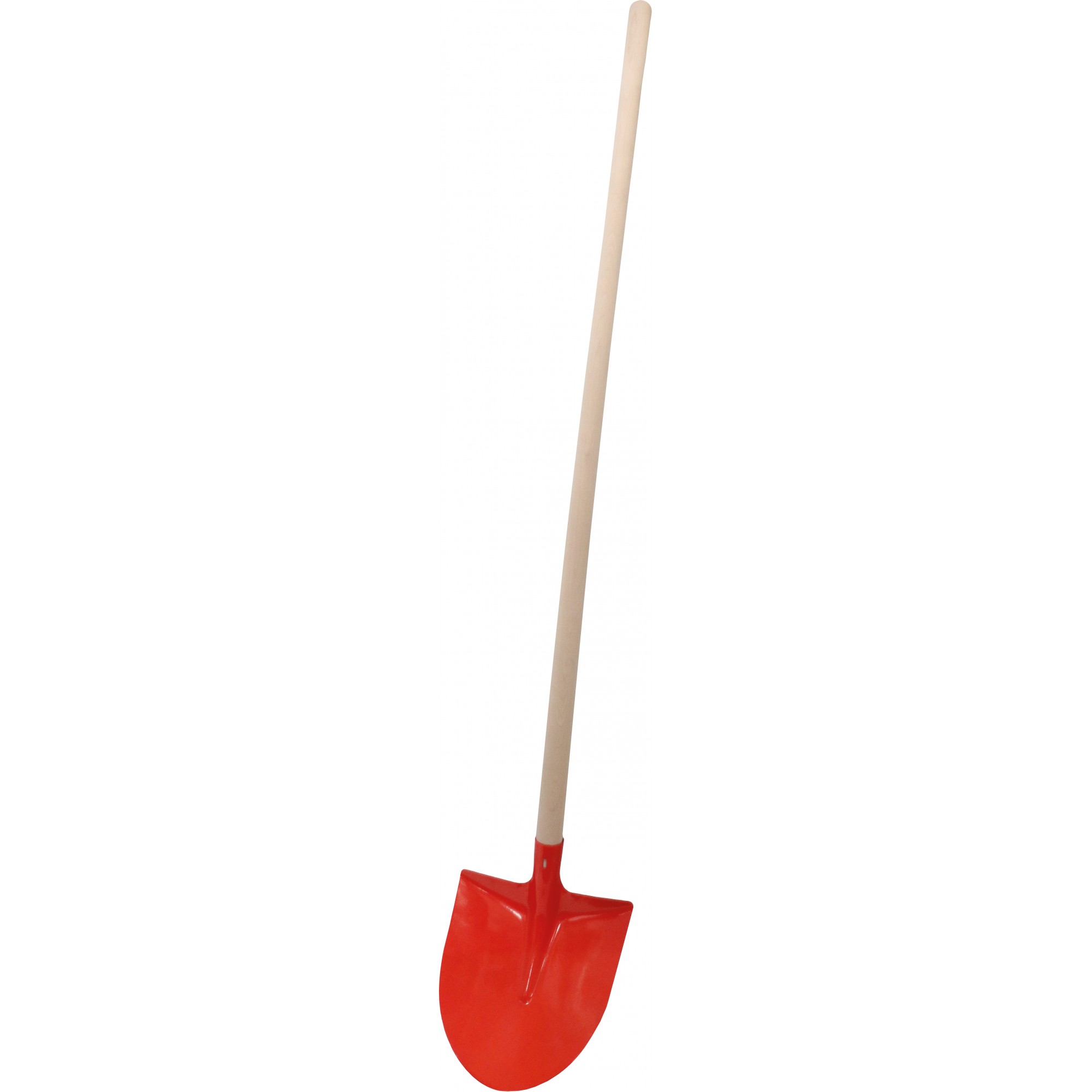 Frankfurter Schaufel, mit Aufbug, rot lackiert, Buchenstiel, 270 x 300 mm