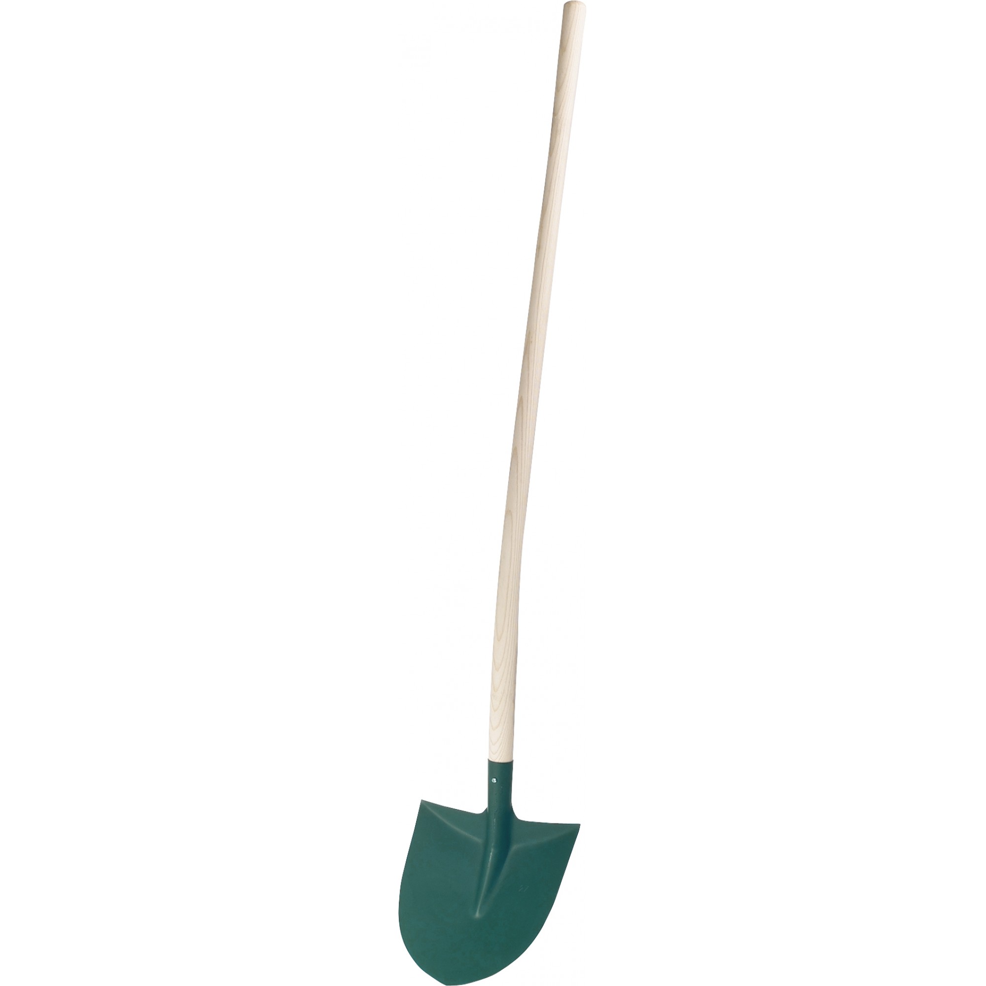 Frankfurter Schaufel, geschmiedet, ölgehärtet, mit Aufbug, pulverbeschichtet, ergonomischer Eschenstiel, 1300 mm