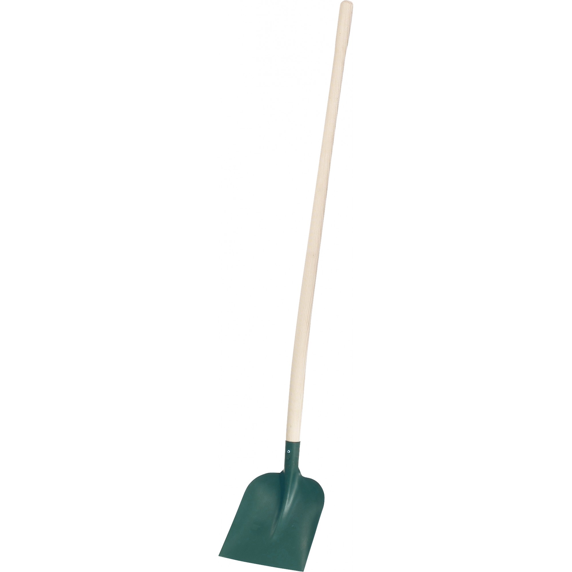 Holsteiner Schaufel, geschmiedet, ölgehärtet, pulverbeschichtet, mit ergonomischem Buchenstiel, 1300 mm
