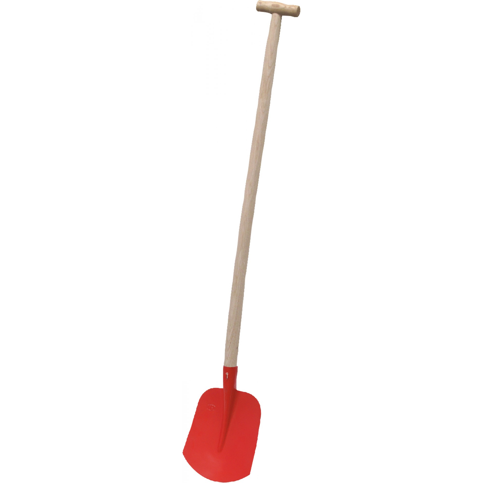 Holländer Schaufel, pulverbeschichtet, mit T-Griff, Eschenstiel 1100 mm