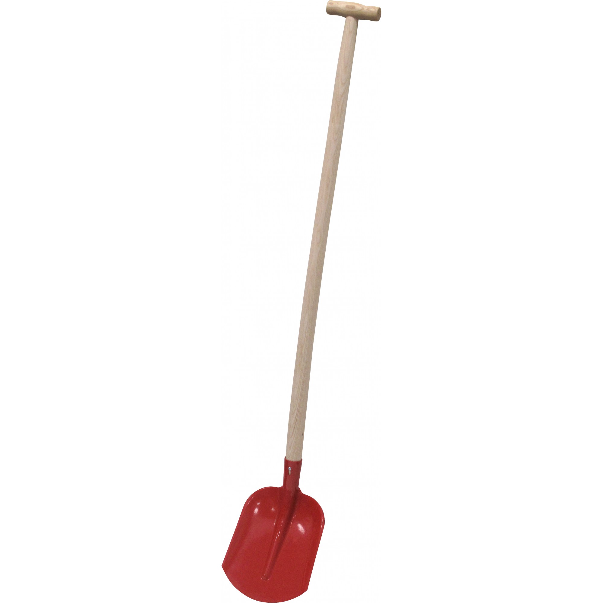 Emsländer Schaufel, geschmiedet, rot lackiert, Eschenstiel 1100 mm, T-Griff, 260 x 270 mm