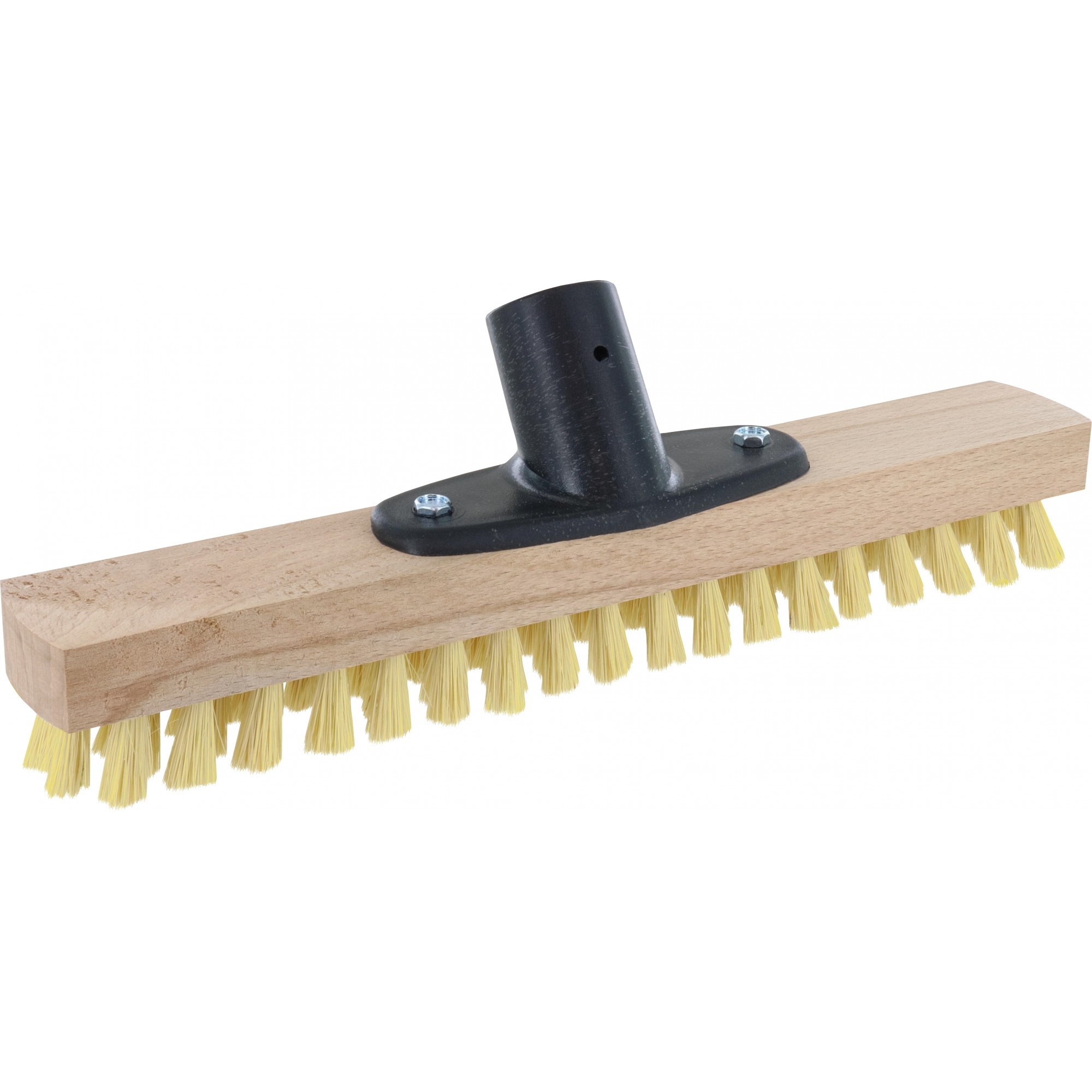 Schrubber, Naturfibre natur, 4-reihig, Kunststoffhalter, 280 mm