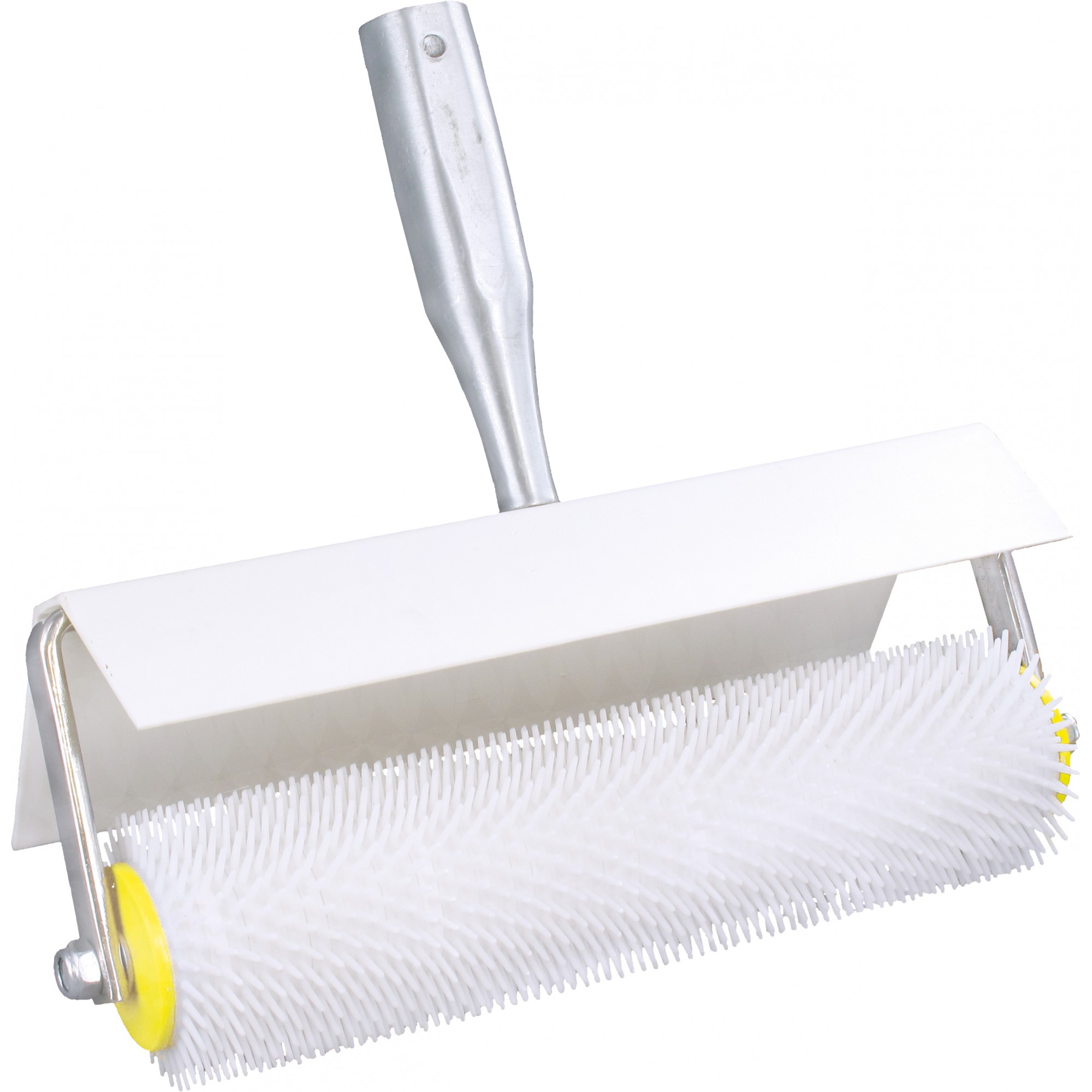 Entlüftungsrolle 250 mm, Stachelwalze mit Spritzschutz, Ø 62–102 mm