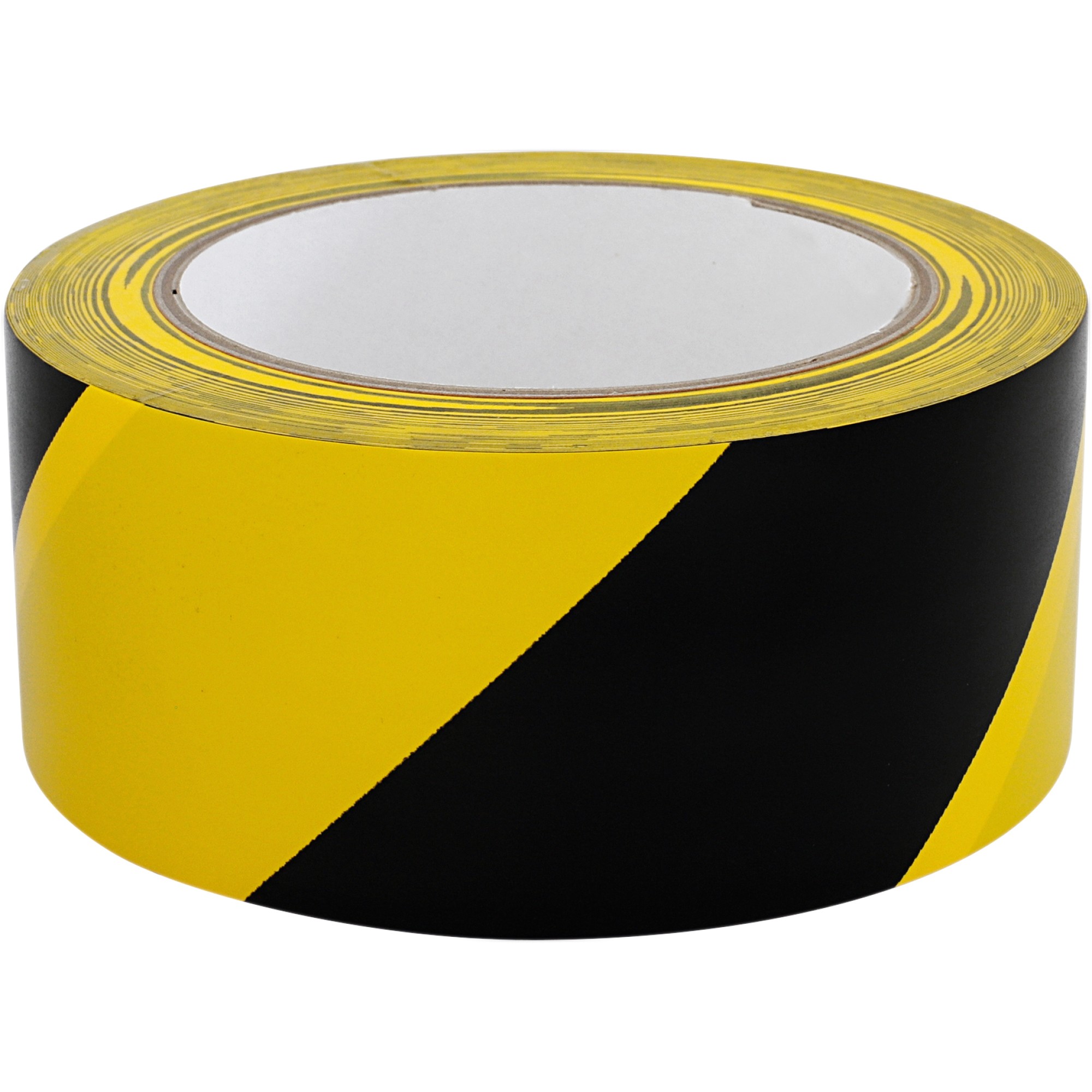  PVC-Warnband 50 mm x 33 m, schwarz/gelb, Weich-PVC, rückstandsfrei entfernbar