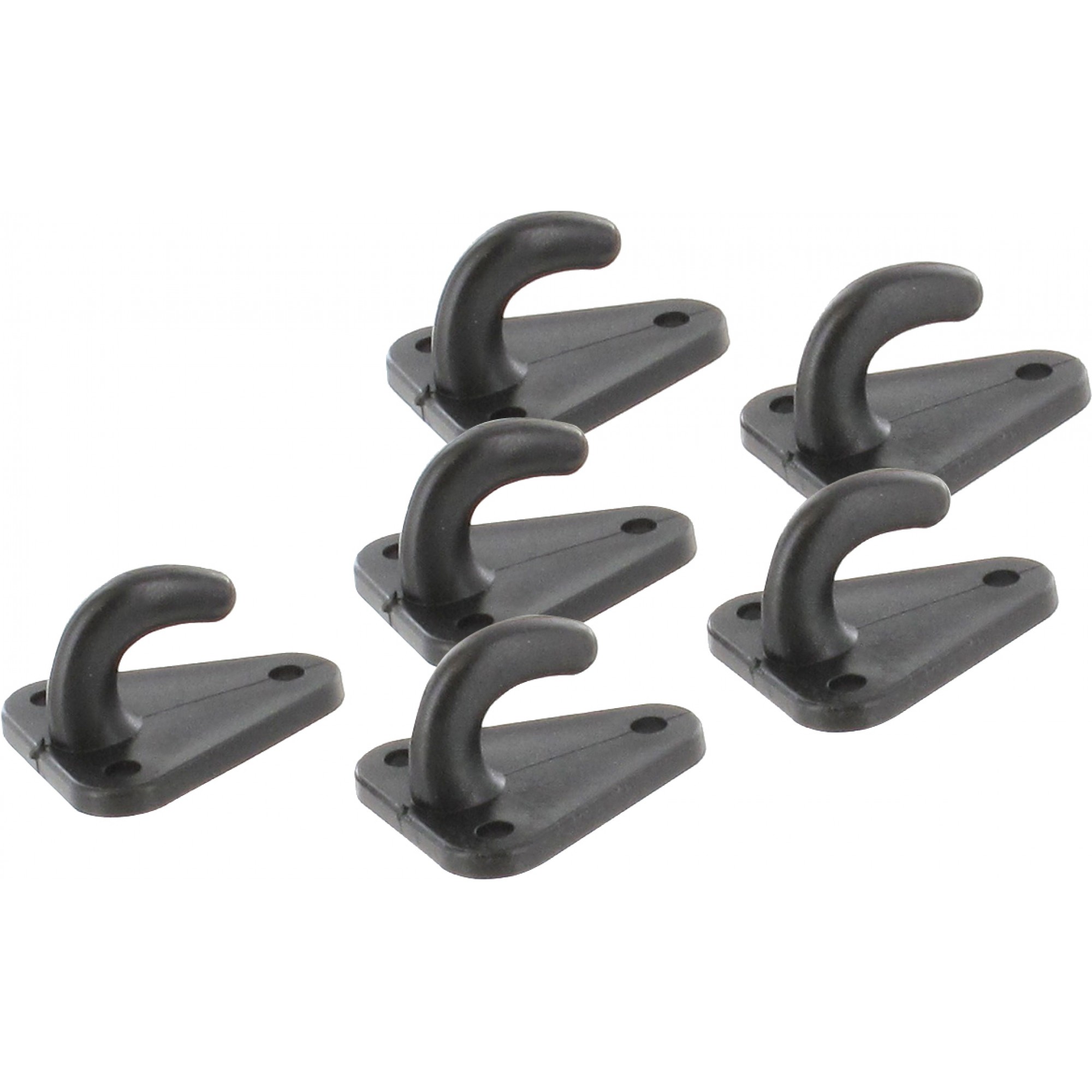 Netzhaken-Set für Anhänger, 6 Haken + 18 Edelstahlschrauben