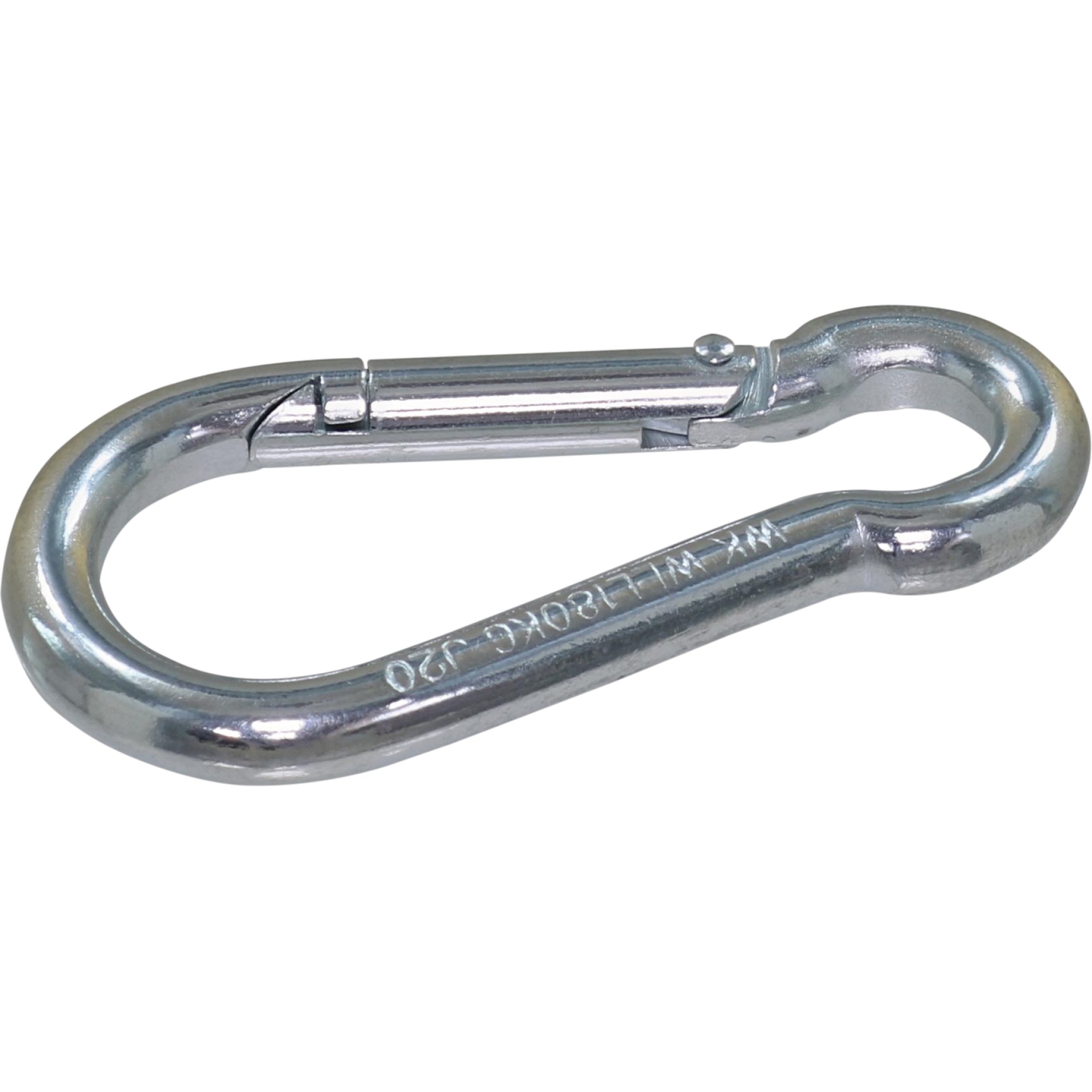 Karabinerhaken verzinkt, 60–120 mm, bis 450 kg, ähnlich DIN 5299 C