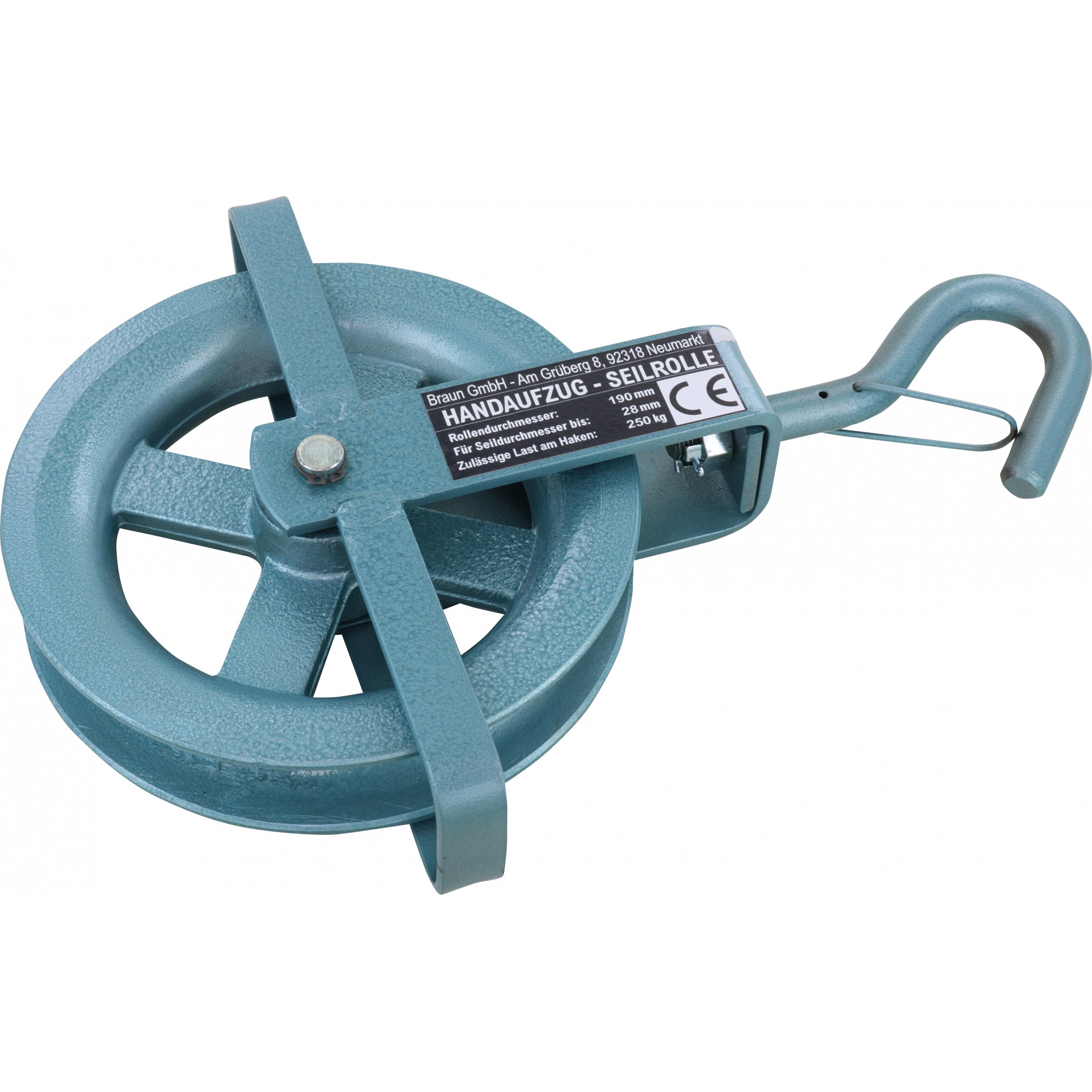 Multifunktions-Umlenkrolle für Handzug, Ø bis 28 mm, 250 kg Tragkraft