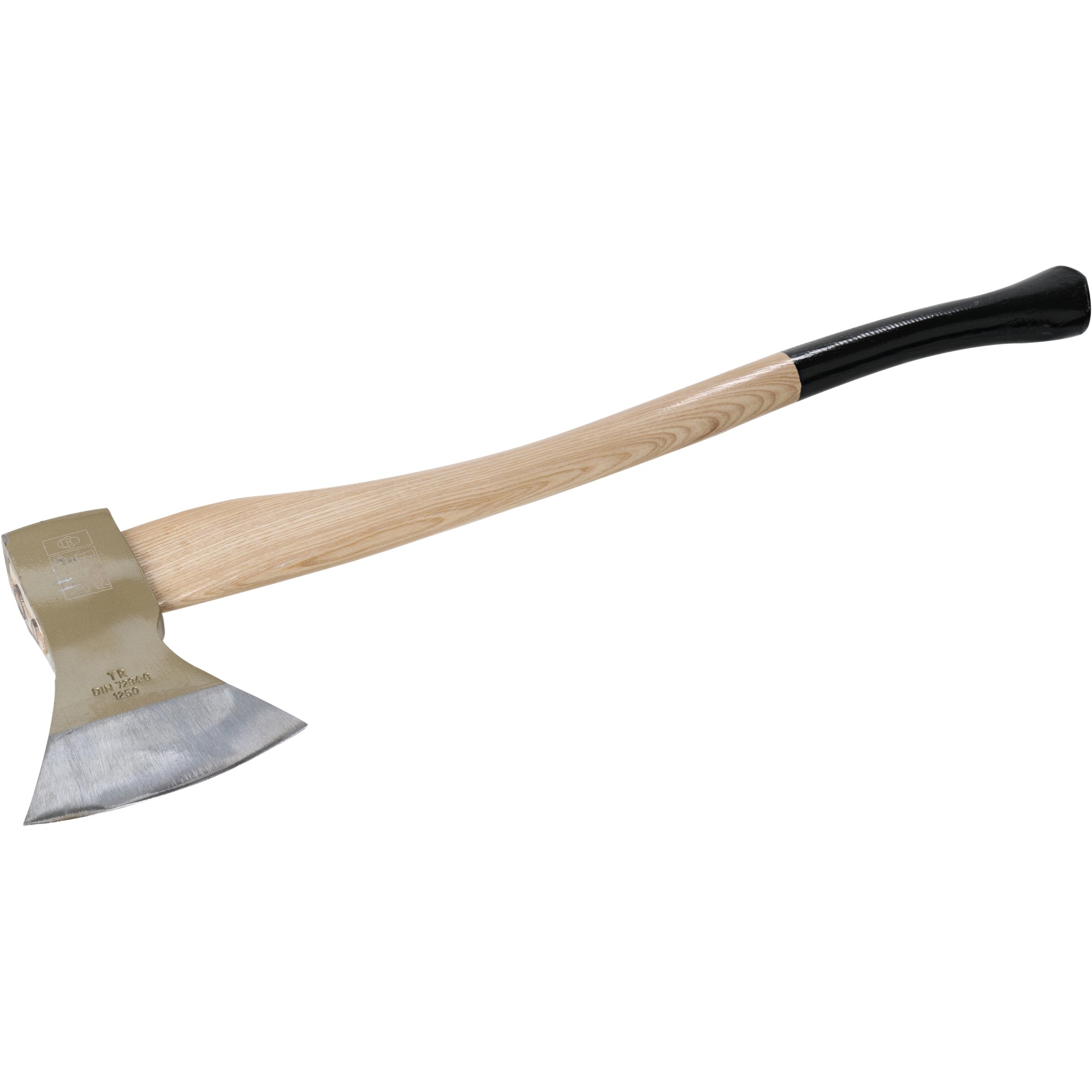 Handaxt mit lackiertem Eschenstiel, 1250 - 1400 g