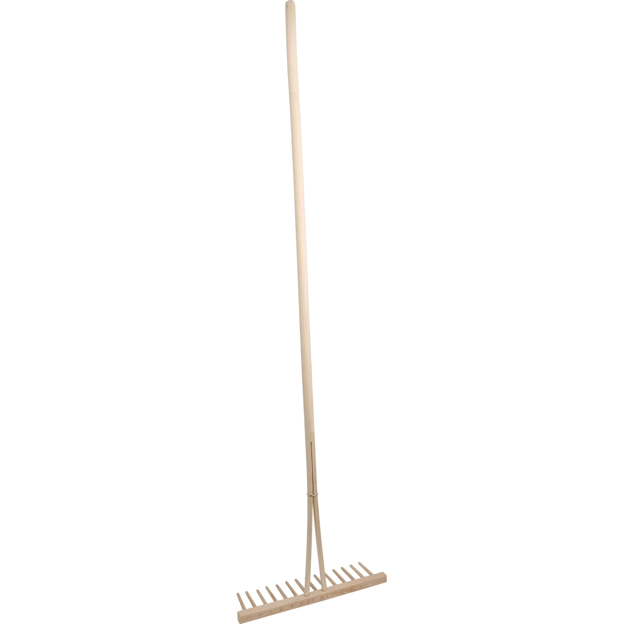 Holzheurechen aus Buchenholz, 14 Zinken, 470 mm