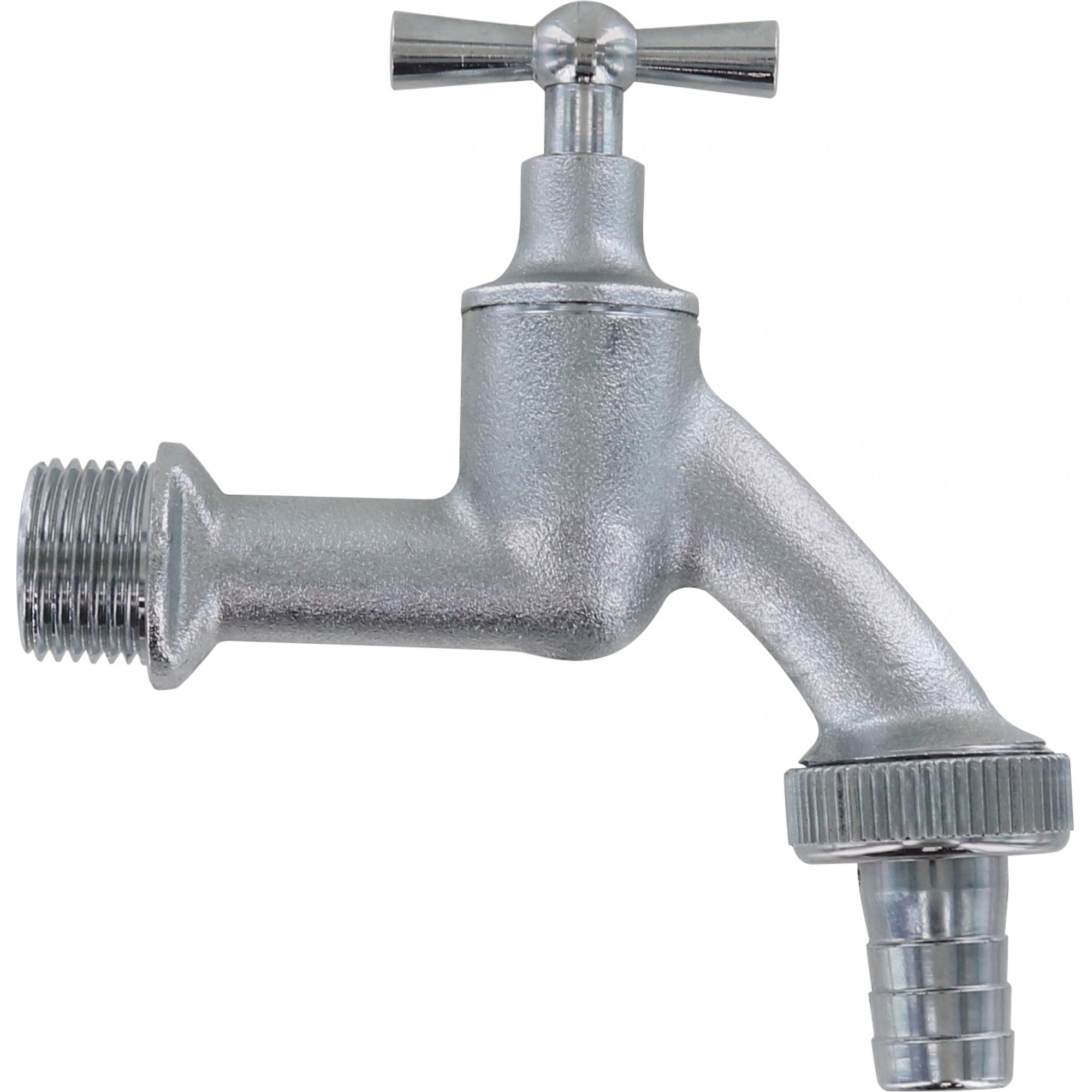 Wasserhahn Messing matt verchromt